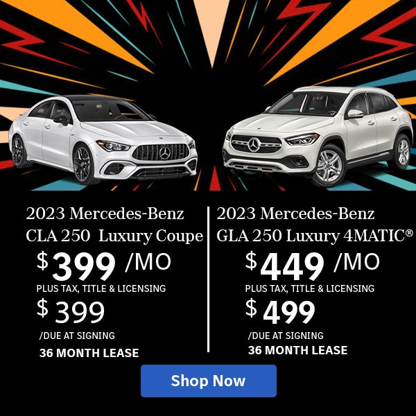 CLA and GLA lease specials