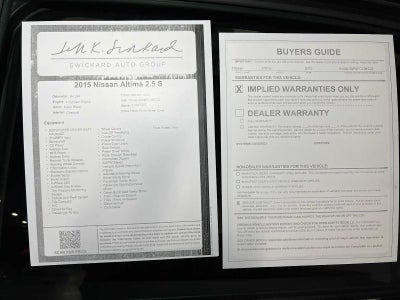 2015 Nissan Altima 2.5 S