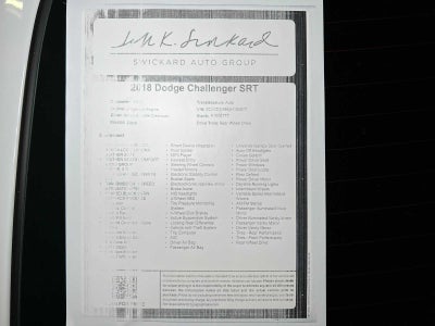 2018 Dodge Challenger SRT Demon