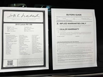 2015 Lexus RX 350 AWD 4dr