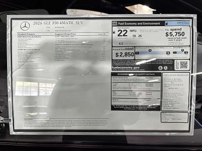 2026 Mercedes-Benz GLE 350 4MATIC® SUV