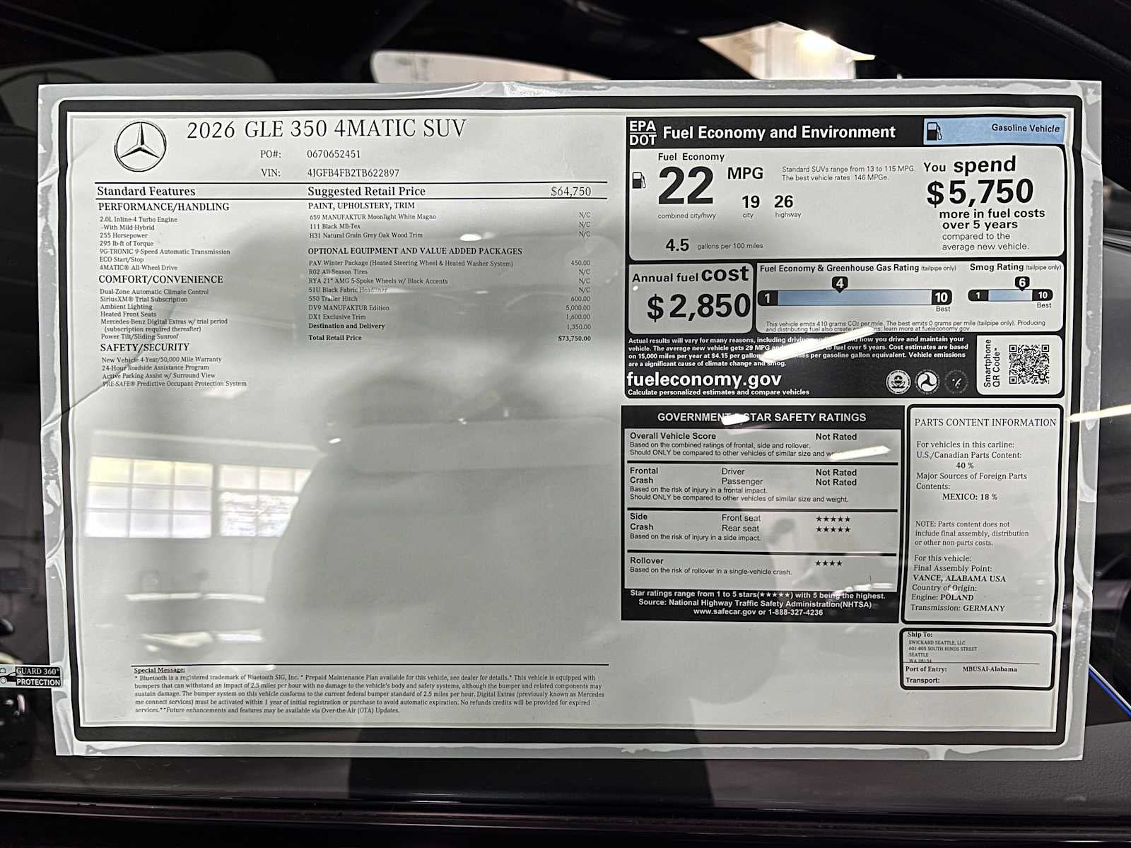 2026 Mercedes-Benz GLE 350 4MATIC® SUV