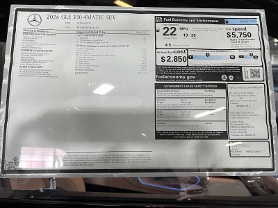 2026 Mercedes-Benz GLE GLE 350