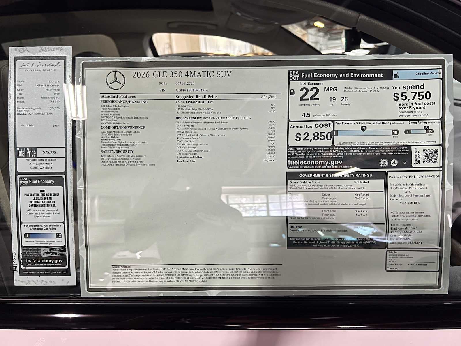 2026 Mercedes-Benz GLE 350 4MATIC® SUV