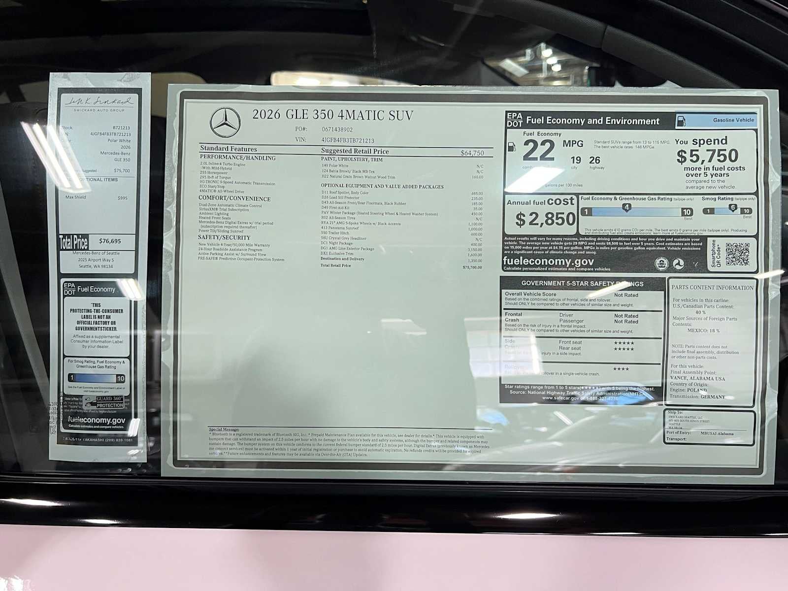 2026 Mercedes-Benz GLE 350 4MATIC® SUV