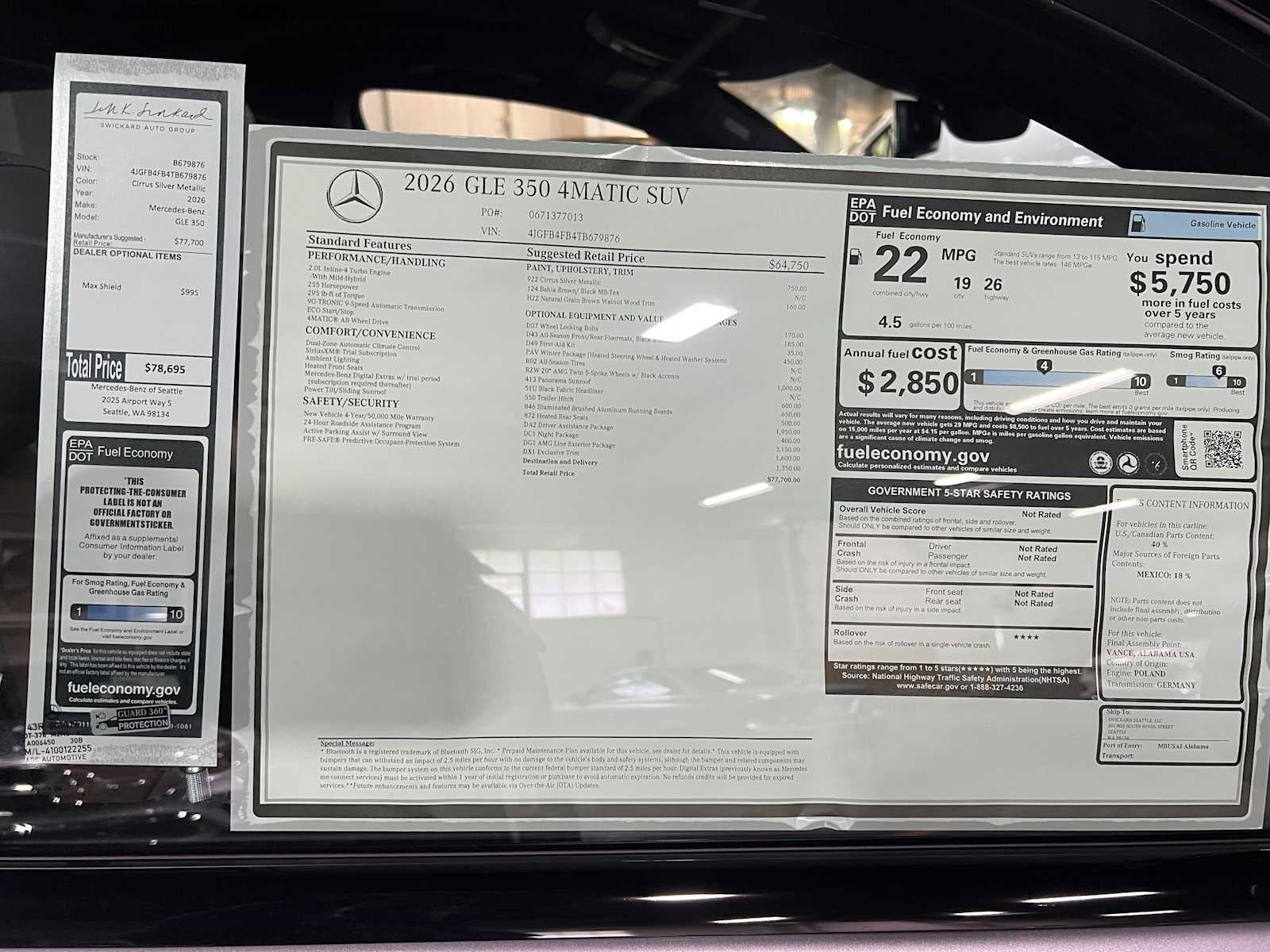 2026 Mercedes-Benz GLE 350 4MATIC® SUV