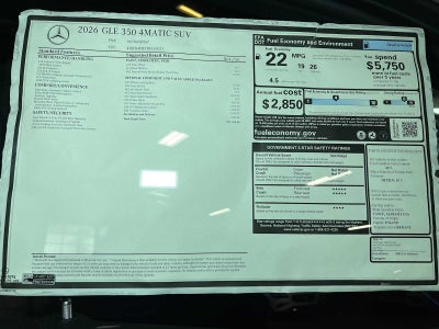 2026 Mercedes-Benz GLE GLE 350