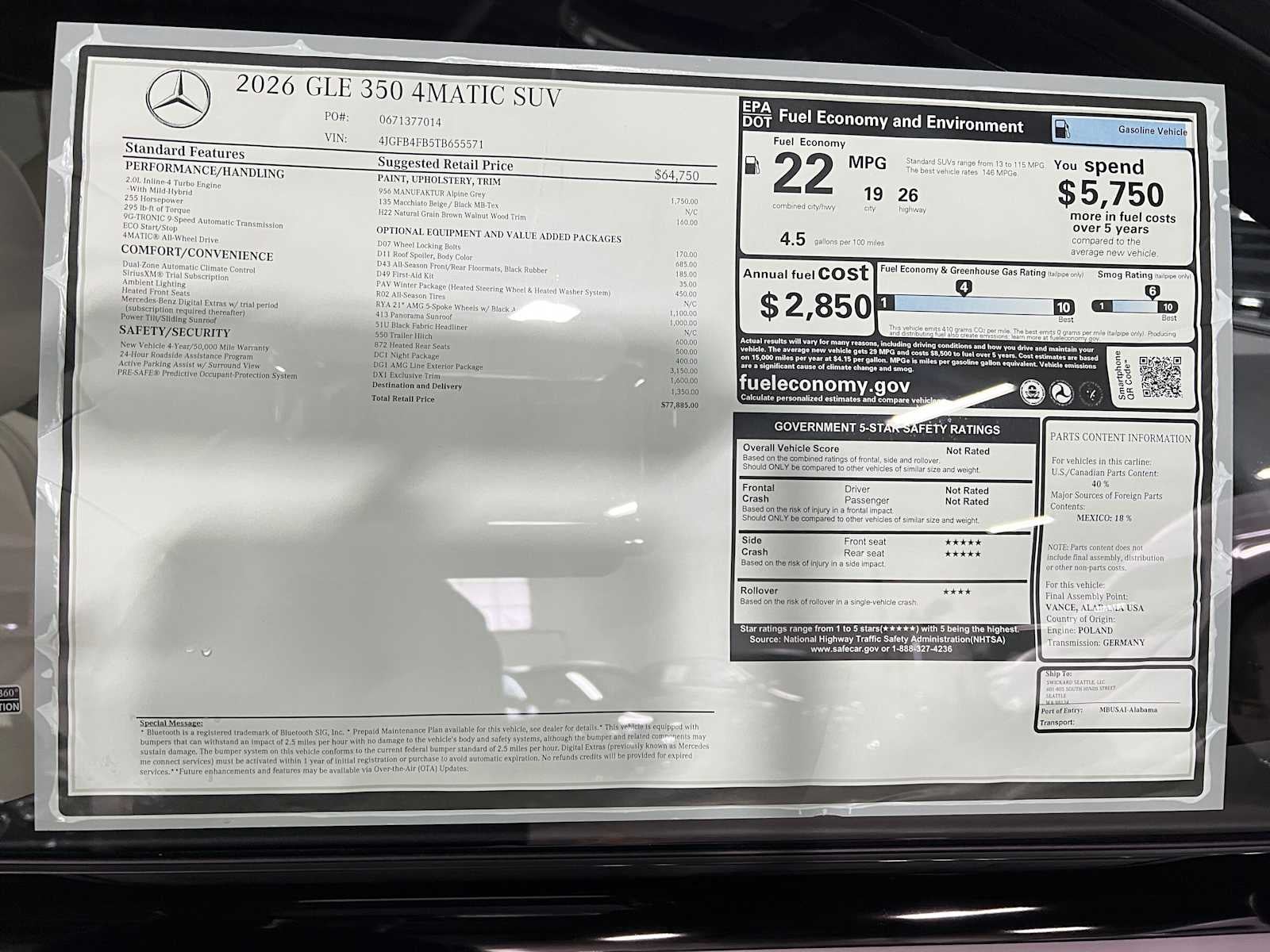 2026 Mercedes-Benz GLE 350 4MATIC® SUV