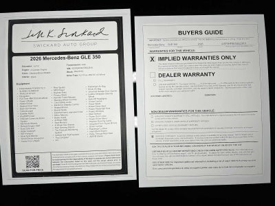 2026 Mercedes-Benz GLE 350 4MATIC® SUV