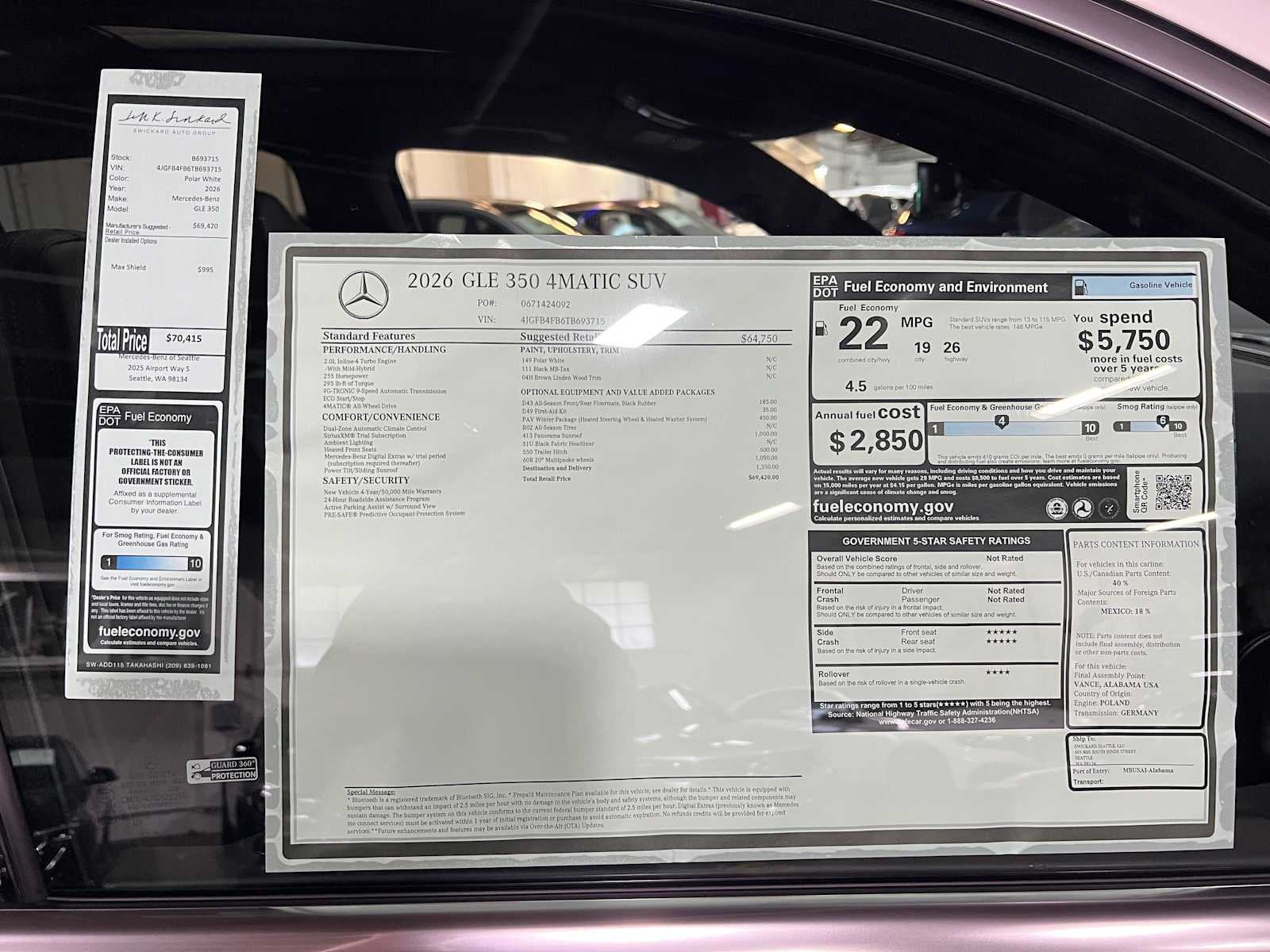 2026 Mercedes-Benz GLE 350 4MATIC® SUV