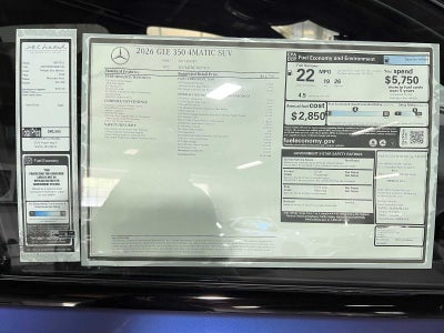 2026 Mercedes-Benz GLE 350 4MATIC® SUV