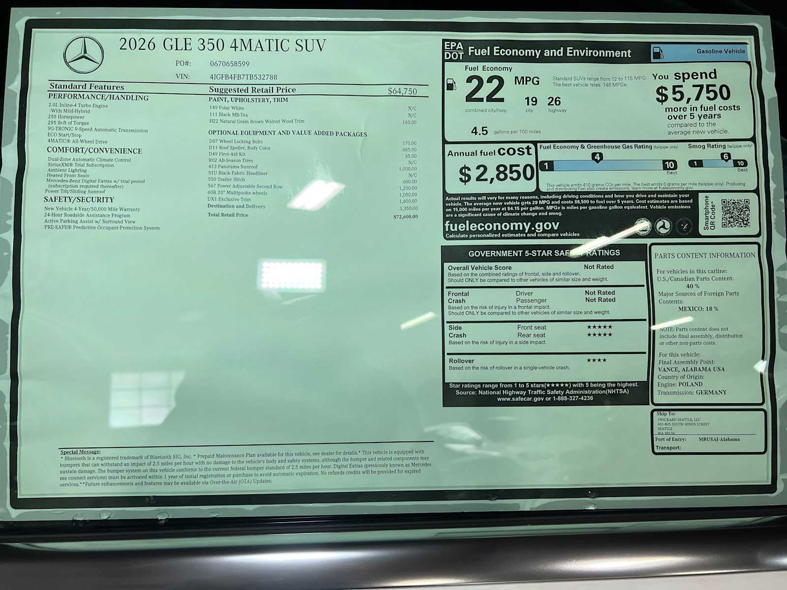 2026 Mercedes-Benz GLE GLE 350