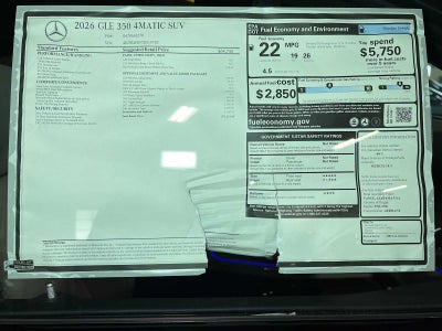 2026 Mercedes-Benz GLE GLE 350