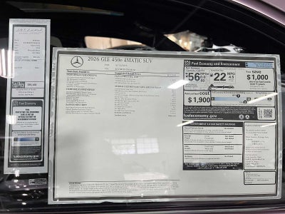 2026 Mercedes-Benz GLE 450e 4MATIC® SUV