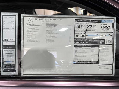 2026 Mercedes-Benz GLE 450e 4MATIC® SUV