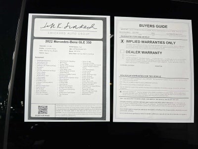 2022 Mercedes-Benz GLE 350 4MATIC® SUV