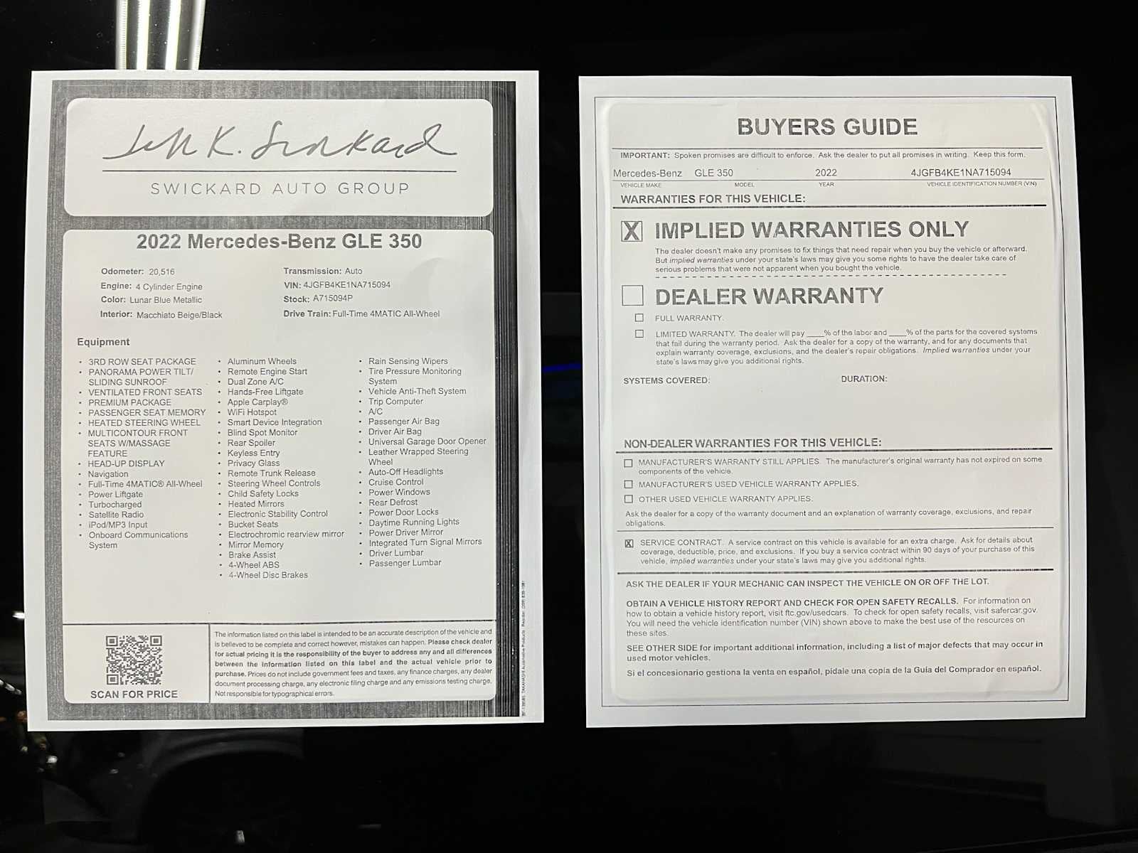 2022 Mercedes-Benz GLE 350 4MATIC® SUV