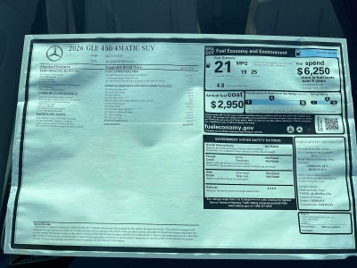 2026 Mercedes-Benz GLE 450 4MATIC® SUV