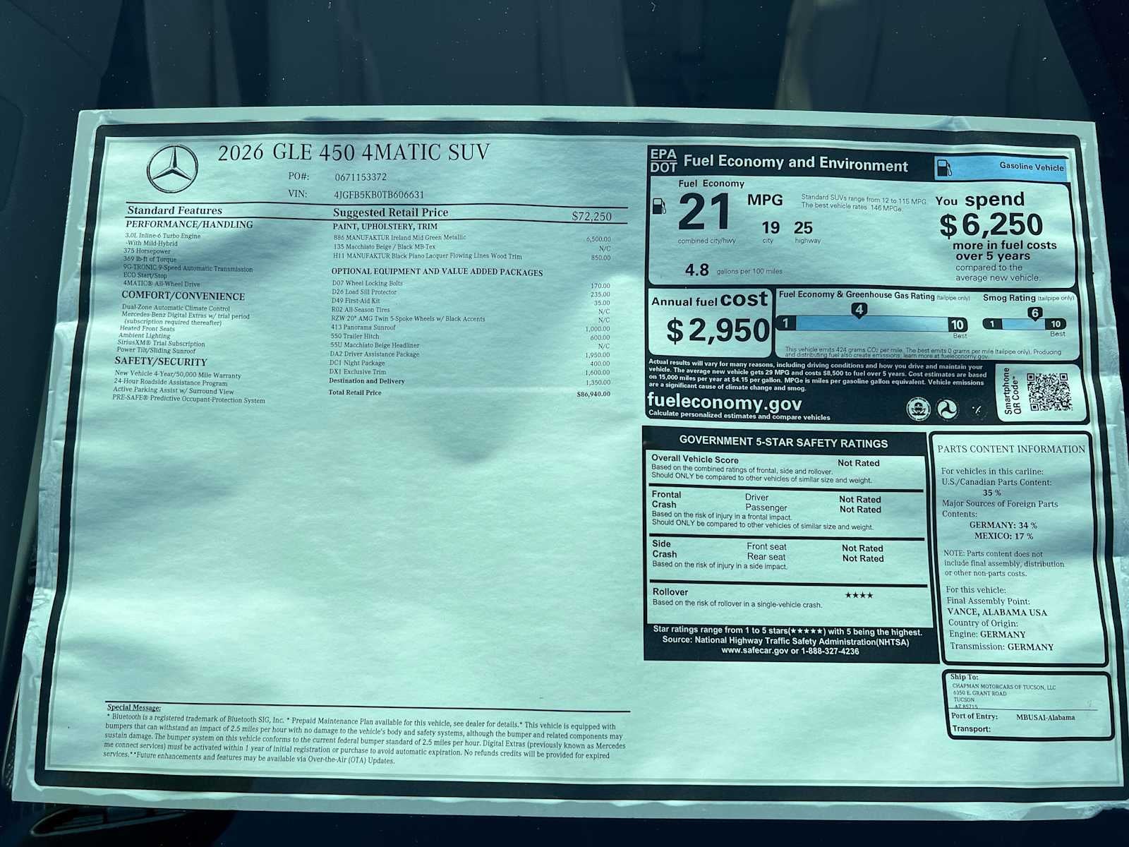 2026 Mercedes-Benz GLE 450 4MATIC® SUV