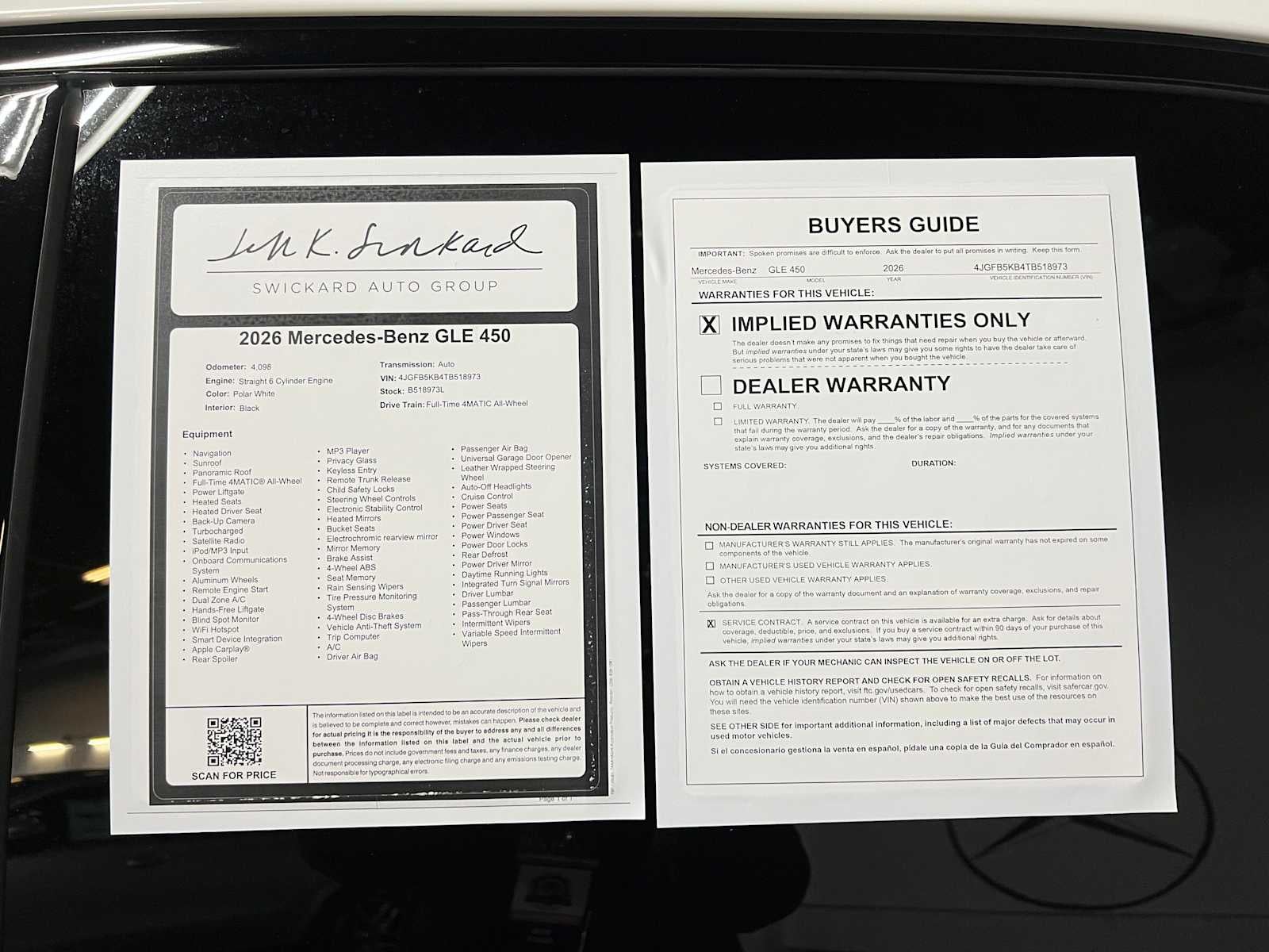 2026 Mercedes-Benz GLE 450 4MATIC® SUV