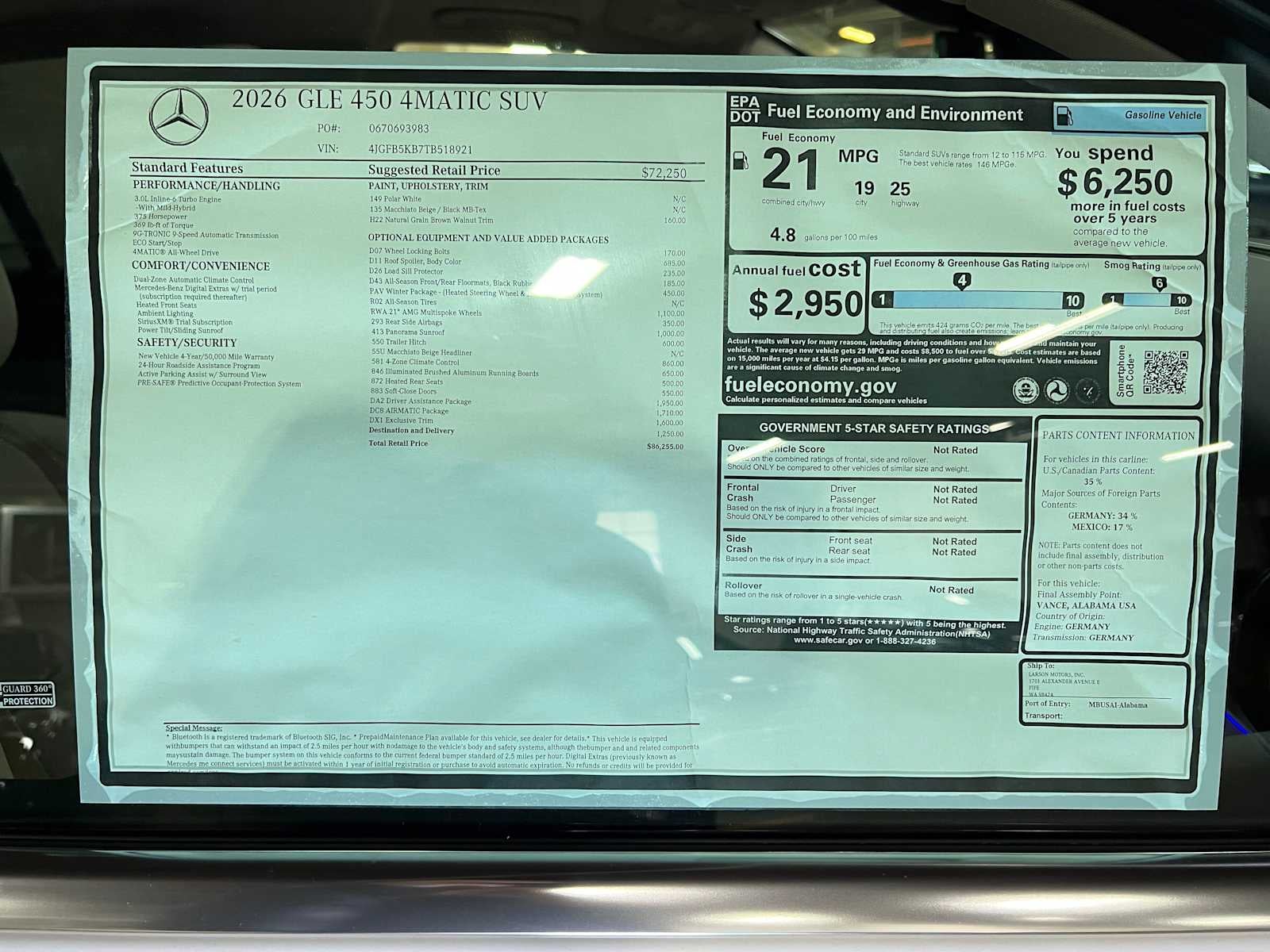 2026 Mercedes-Benz GLE GLE 450