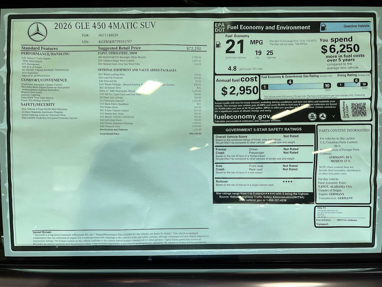 2026 Mercedes-Benz GLE GLE 450