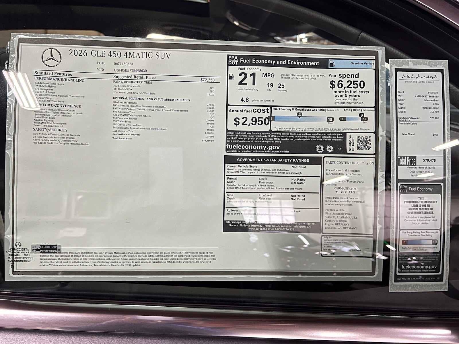 2026 Mercedes-Benz GLE 450 4MATIC® SUV