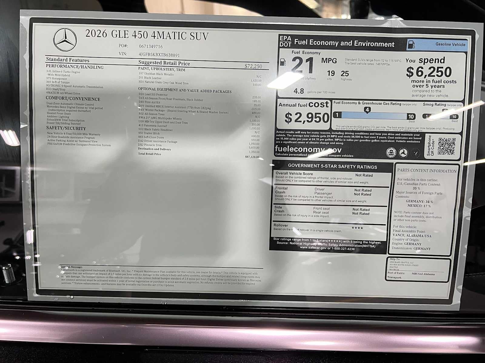 2026 Mercedes-Benz GLE 450 4MATIC® SUV