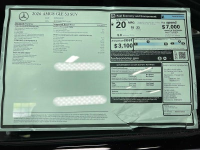2026 Mercedes-Benz AMG® GLE 53 4MATIC®+ SUV