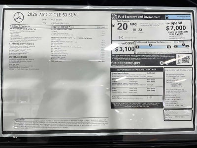 2026 Mercedes-Benz AMG® GLE 53 4MATIC®+ SUV