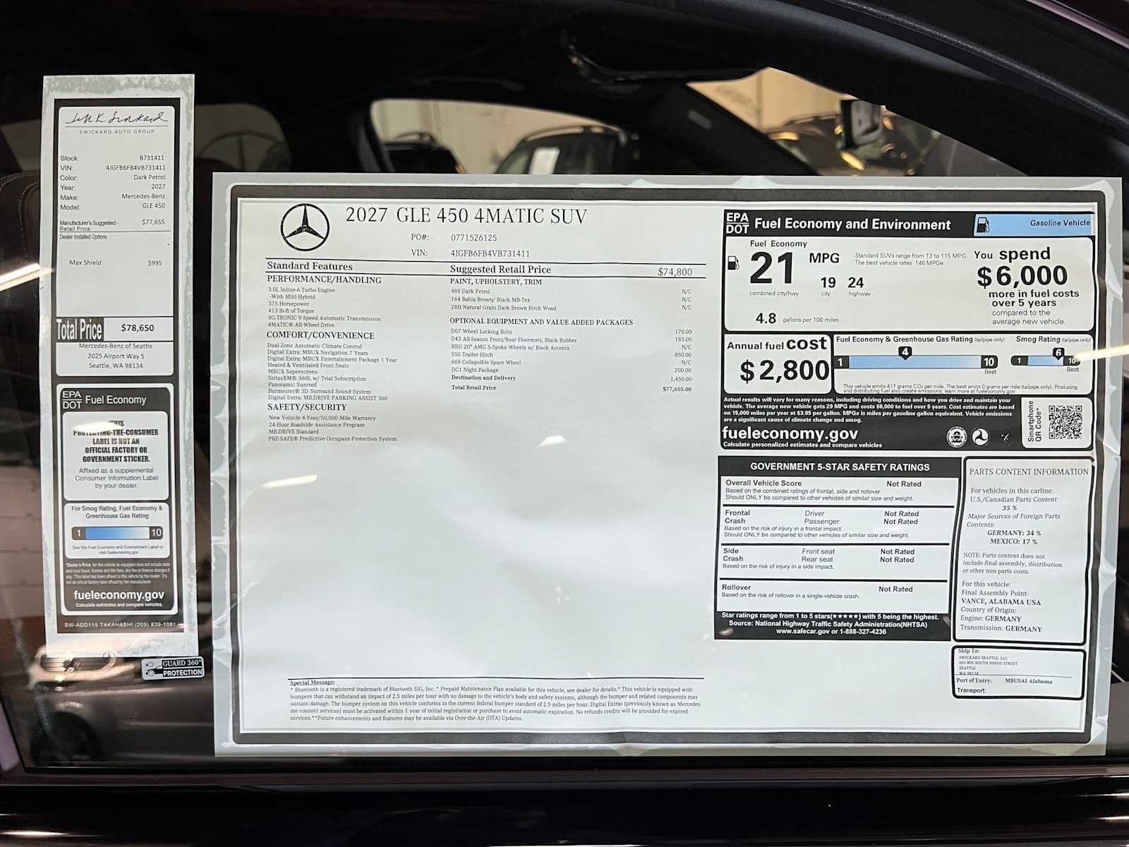 2027 Mercedes-Benz GLE 450 4MATIC® SUV
