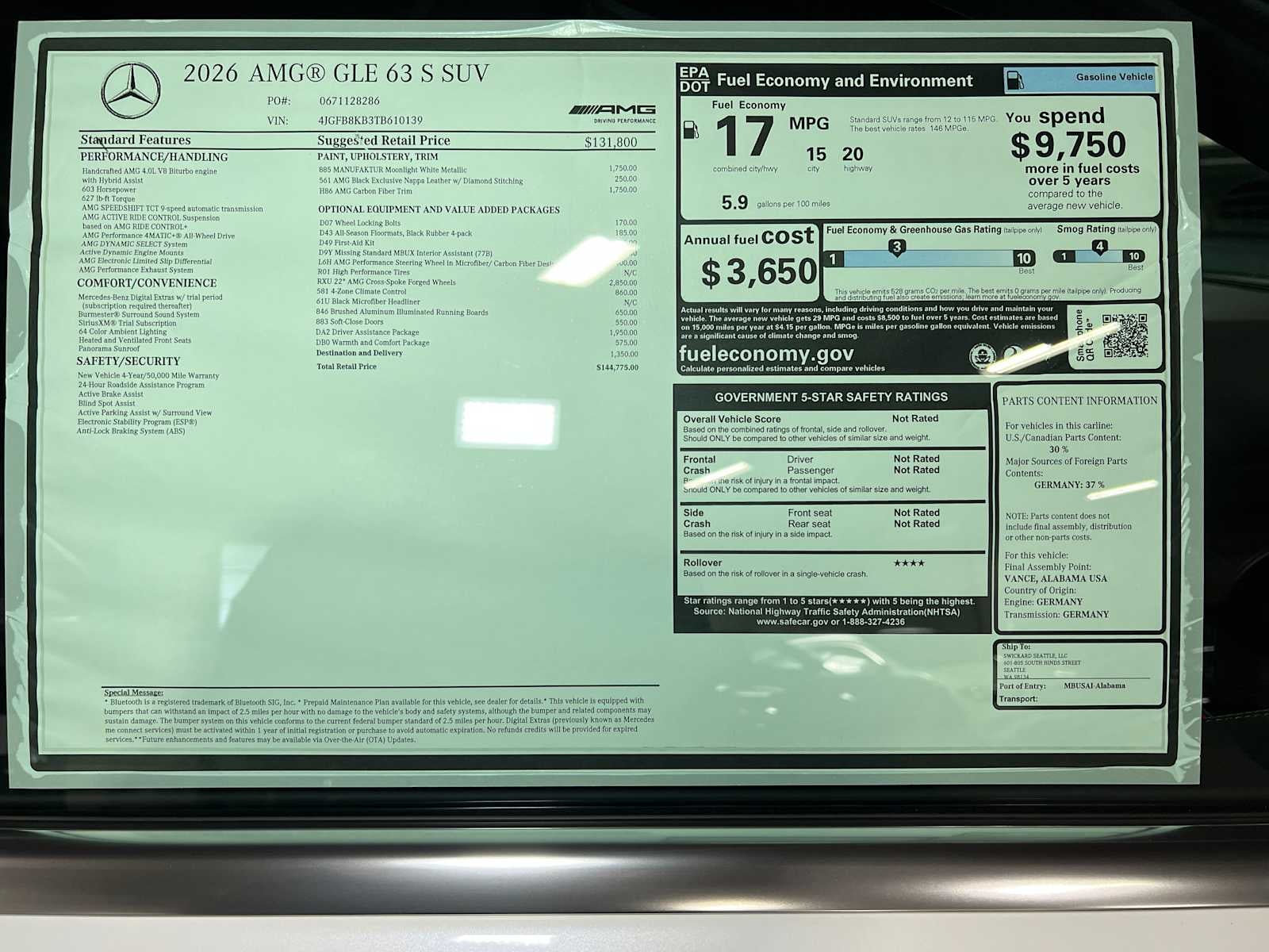 2026 Mercedes-Benz GLE AMG® GLE 63 S