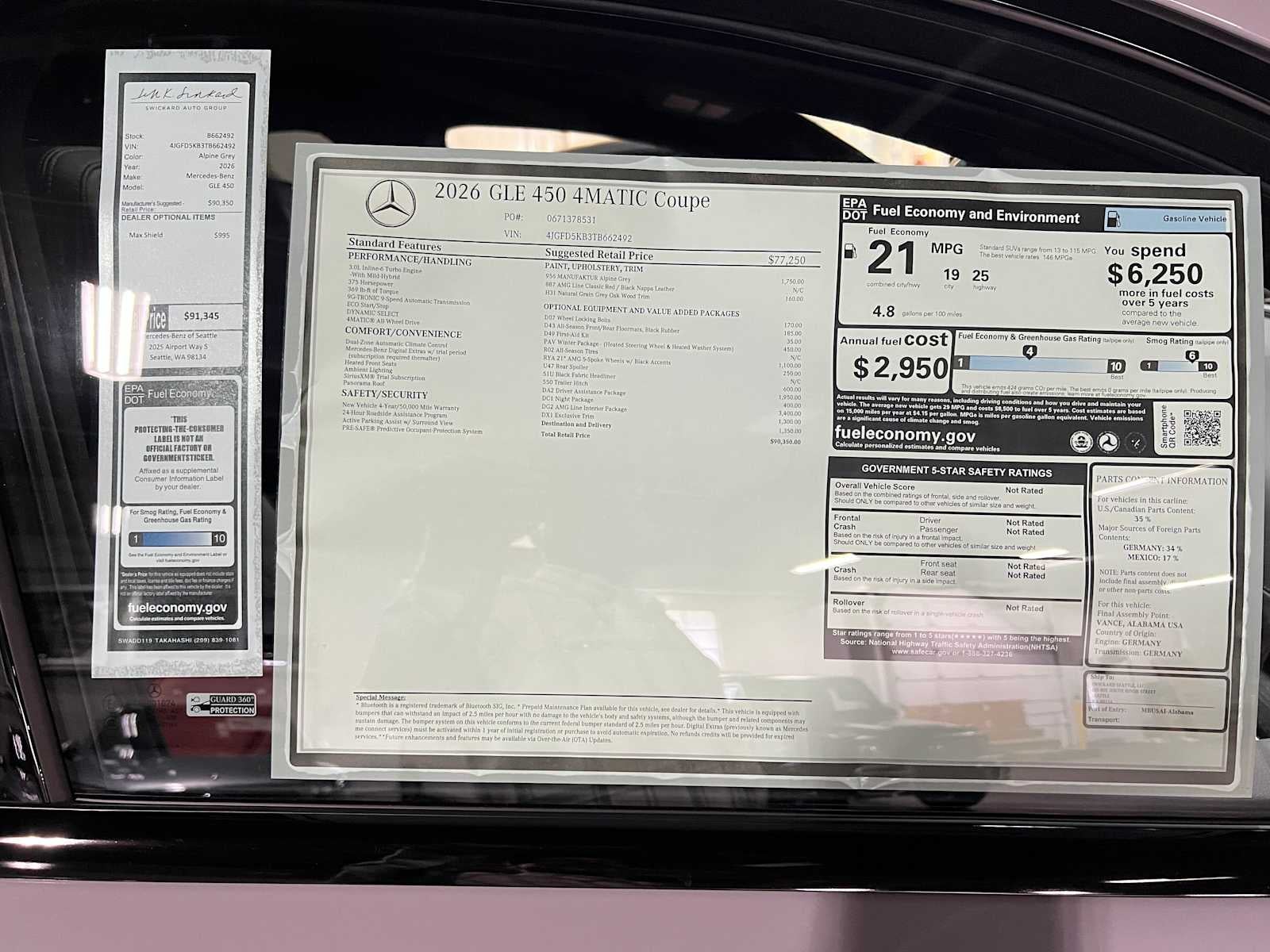 2026 Mercedes-Benz GLE 450 4MATIC® Coupe