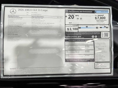 2026 Mercedes-Benz AMG® GLE 53 4MATIC®+ Coupe