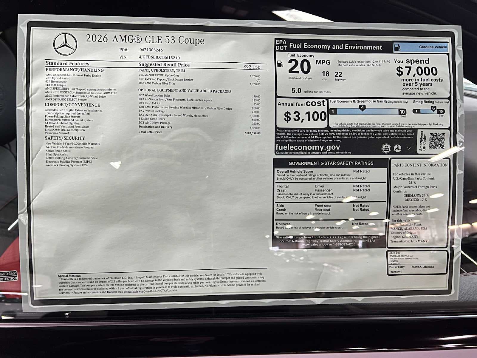 2026 Mercedes-Benz GLE AMG® GLE 53