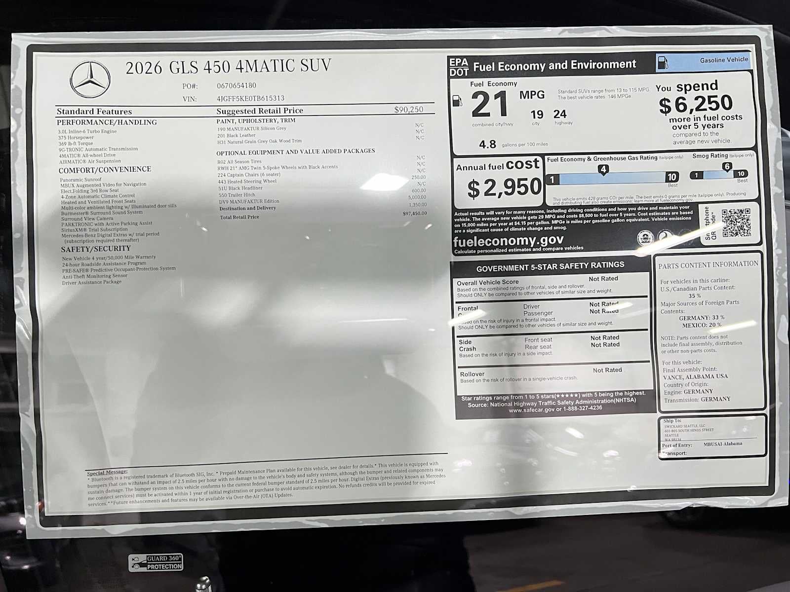 2026 Mercedes-Benz GLS 450 4MATIC® SUV