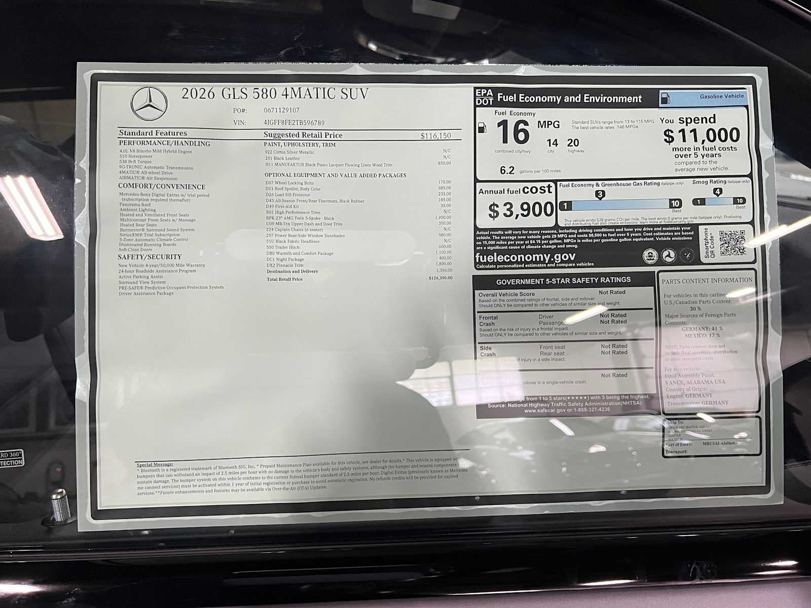 2026 Mercedes-Benz GLS 580 4MATIC® SUV