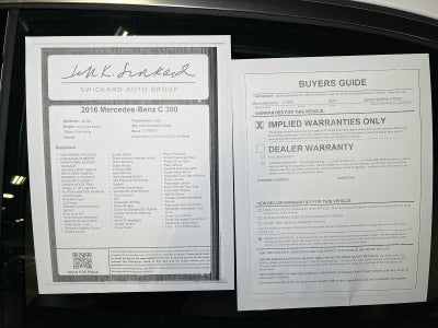 2016 Mercedes-Benz C-Class C 300 Luxury