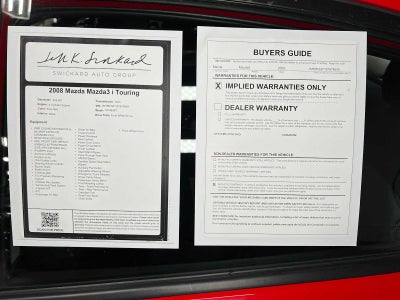 2008 Mazda Mazda3 i Touring *Ltd Avail