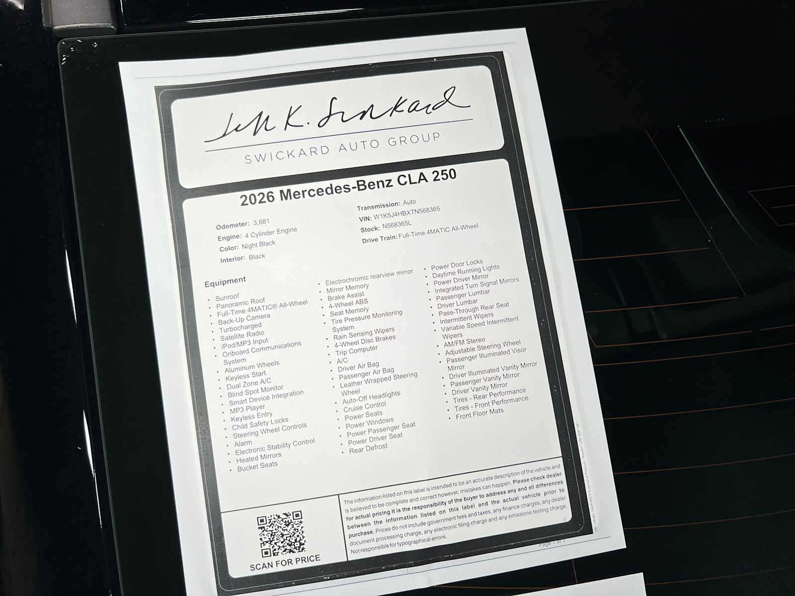 2026 Mercedes-Benz CLA 250 4MATIC® Coupe