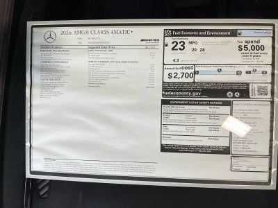 2026 Mercedes-Benz AMG® CLA 45 AMG® CLA 45