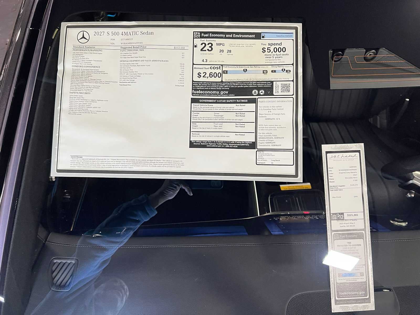 2027 Mercedes-Benz S 500 4MATIC® Sedan