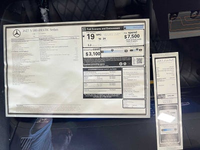 2027 Mercedes-Benz S 580 4MATIC® Sedan