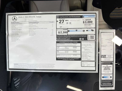 2026 Mercedes-Benz C 300 4MATIC® Sedan