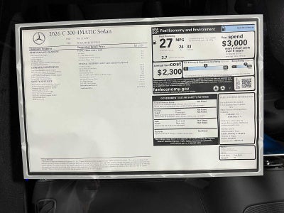 2026 Mercedes-Benz C 300 4MATIC® Sedan