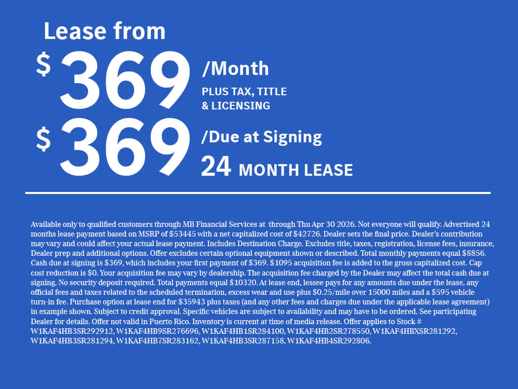 2025 Mercedes-Benz C 300 4MATIC® Sedan