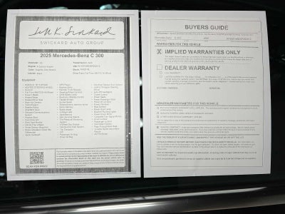 2025 Mercedes-Benz C 300 4MATIC® Sedan