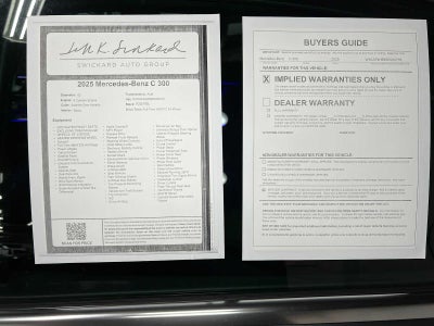 2025 Mercedes-Benz C 300 4MATIC® Sedan