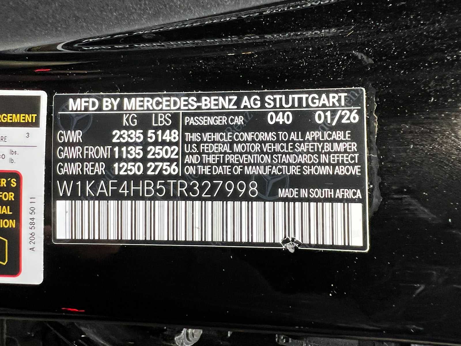2026 Mercedes-Benz C 300 4MATIC® Sedan