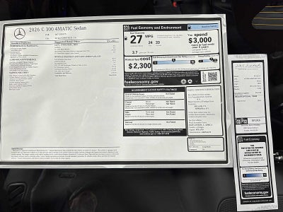2026 Mercedes-Benz C 300 4MATIC® Sedan